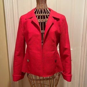 Nina MClermore 🔥Sale🔥red jacket 100% cotton Lining 100% silk